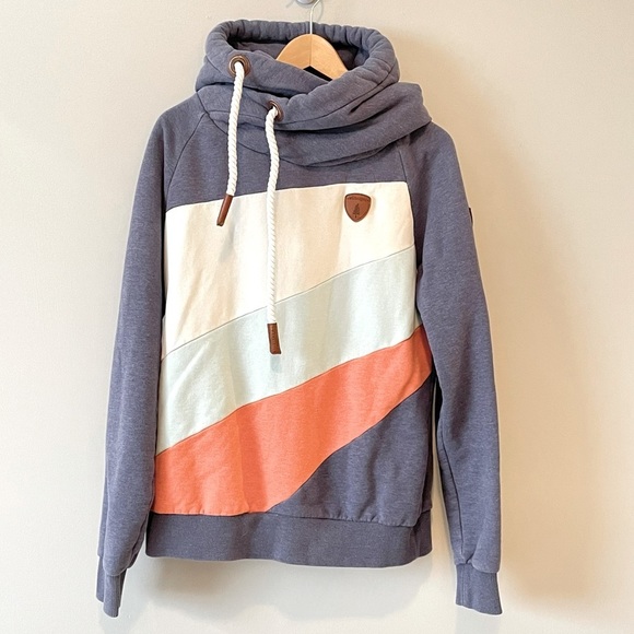 Wanakome Selene mix colour colour block sweatshirt - Picture 1 of 8